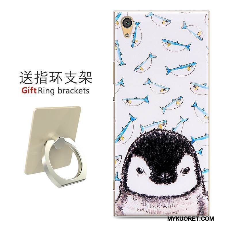 Kuori Sony Xperia Xa1 Maalaus Kova Keltainen, Kotelo Sony Xperia Xa1 Luova Persoonallisuus Puhelimen Kuoret