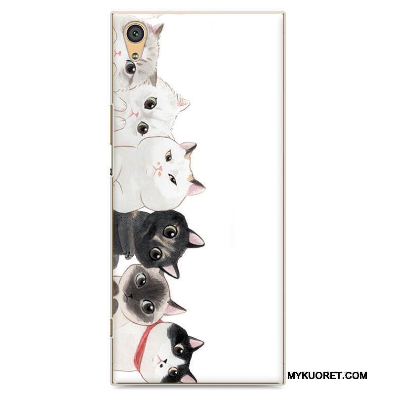 Kuori Sony Xperia Xa1 Maalaus Kova Musta, Kotelo Sony Xperia Xa1 Sarjakuva Puhelimen Kuoret