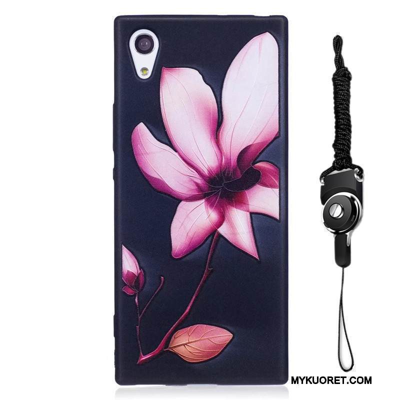 Kuori Sony Xperia Xa1 Maalaus Trendi Sininen, Kotelo Sony Xperia Xa1 Sarjakuva Pesty Suede Puhelimen Kuoret