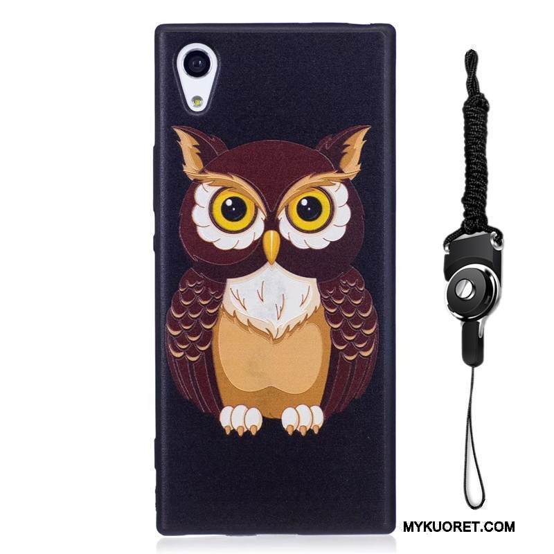 Kuori Sony Xperia Xa1 Maalaus Trendi Sininen, Kotelo Sony Xperia Xa1 Sarjakuva Pesty Suede Puhelimen Kuoret