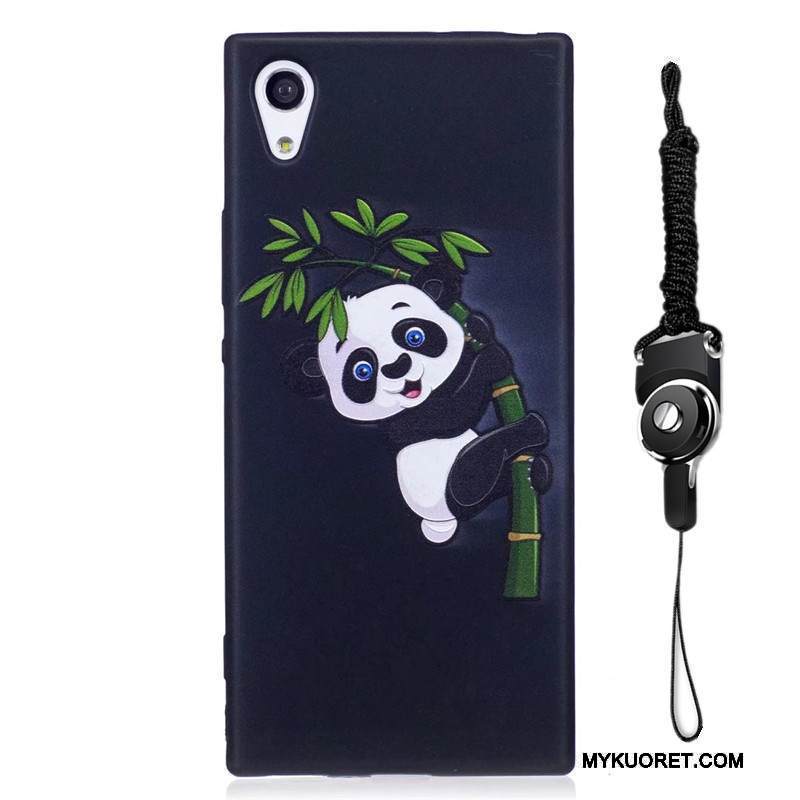 Kuori Sony Xperia Xa1 Maalaus Trendi Sininen, Kotelo Sony Xperia Xa1 Sarjakuva Pesty Suede Puhelimen Kuoret