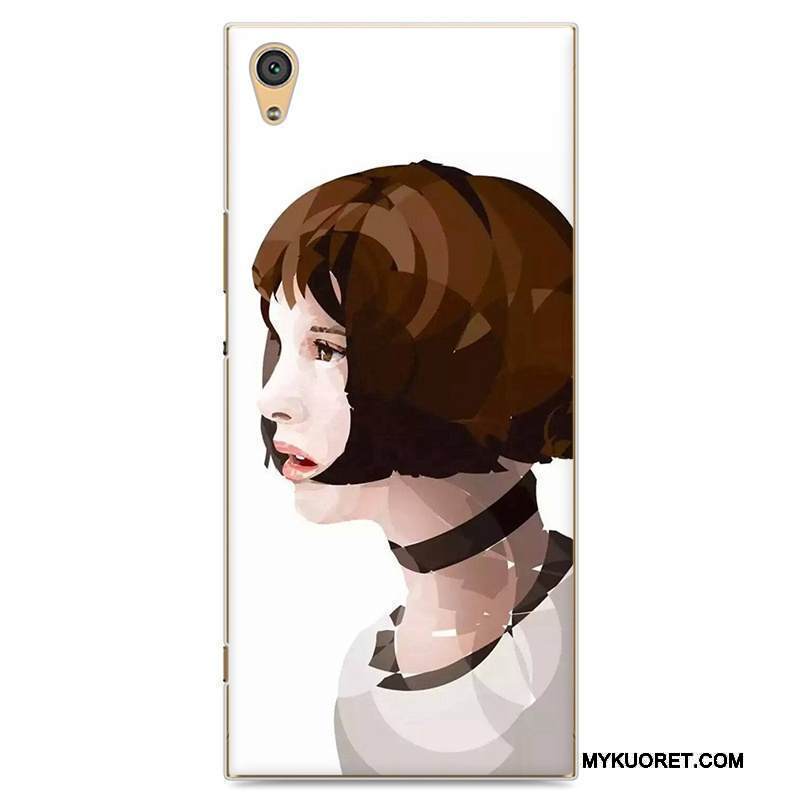 Kuori Sony Xperia Xa1 Maalaus Vaalean Rakastunut, Kotelo Sony Xperia Xa1 Suojaus Puhelimen Kuoret Harmaa