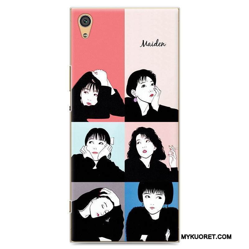 Kuori Sony Xperia Xa1 Maalaus Vaalean Rakastunut, Kotelo Sony Xperia Xa1 Suojaus Puhelimen Kuoret Harmaa