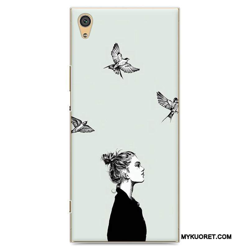 Kuori Sony Xperia Xa1 Maalaus Vaalean Rakastunut, Kotelo Sony Xperia Xa1 Suojaus Puhelimen Kuoret Harmaa