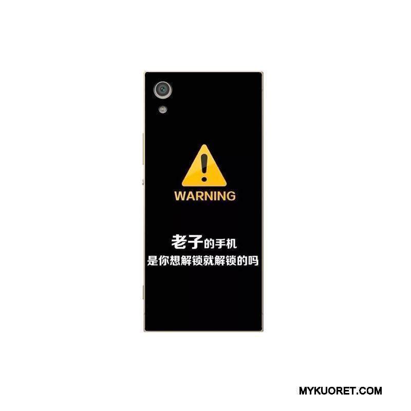 Kuori Sony Xperia Xa1 Maalaus Valkoinen Persoonallisuus, Kotelo Sony Xperia Xa1 Sarjakuva Puhelimen Kuoret