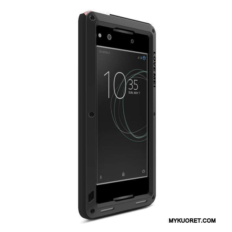 Kuori Sony Xperia Xa1 Metalli Murtumaton Sininen, Kotelo Sony Xperia Xa1 Suojaus Kolme Puolustusta Puhelimen Kuoret