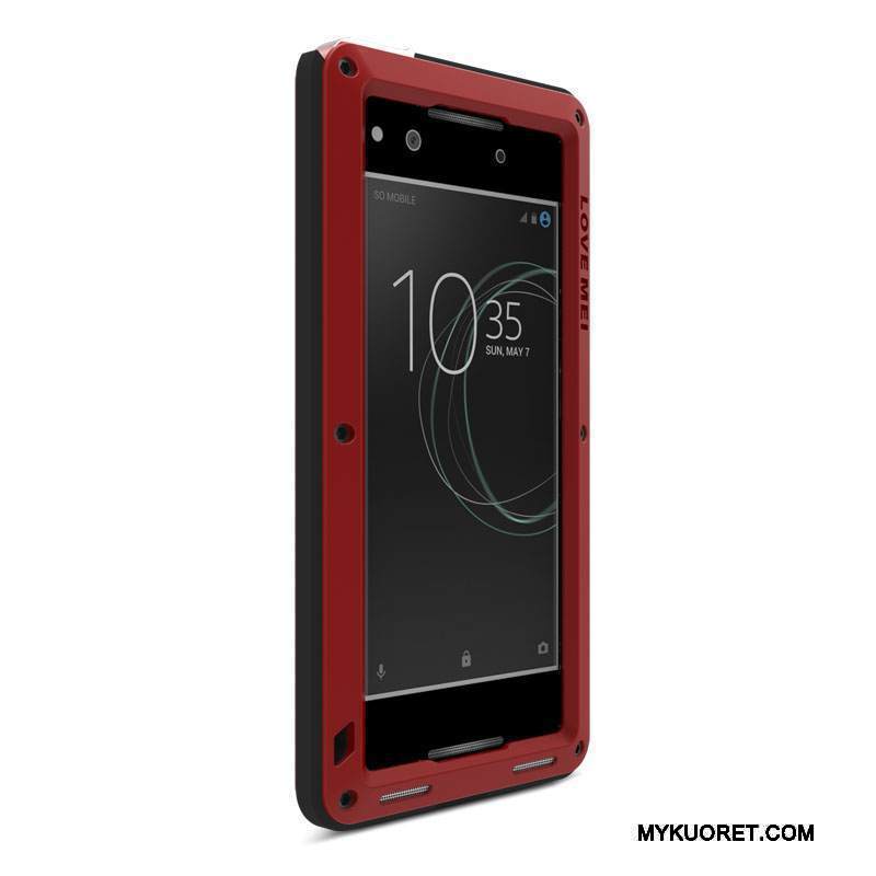 Kuori Sony Xperia Xa1 Metalli Murtumaton Sininen, Kotelo Sony Xperia Xa1 Suojaus Kolme Puolustusta Puhelimen Kuoret