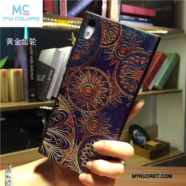 Kuori Sony Xperia Xa1 Pehmeä Neste Puhelimen Kuoret Kissa, Kotelo Sony Xperia Xa1 Sarjakuva Jauhe Rakastunut