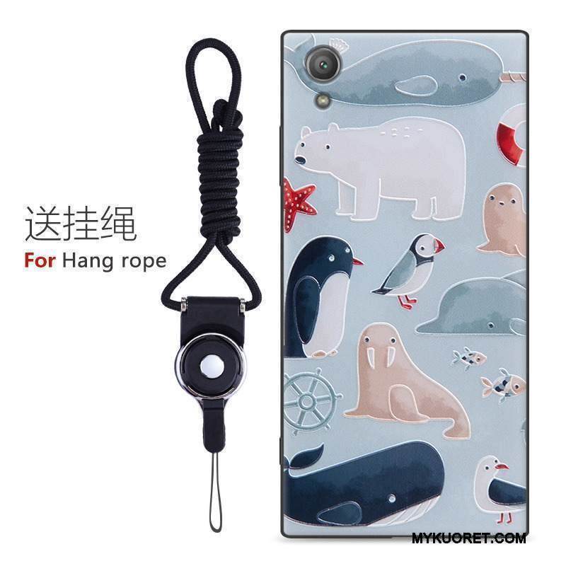 Kuori Sony Xperia Xa1 Plus Kohokuviointi Oranssi Puhelimen Kuoret, Kotelo Sony Xperia Xa1 Plus Suojaus Pesty Suede