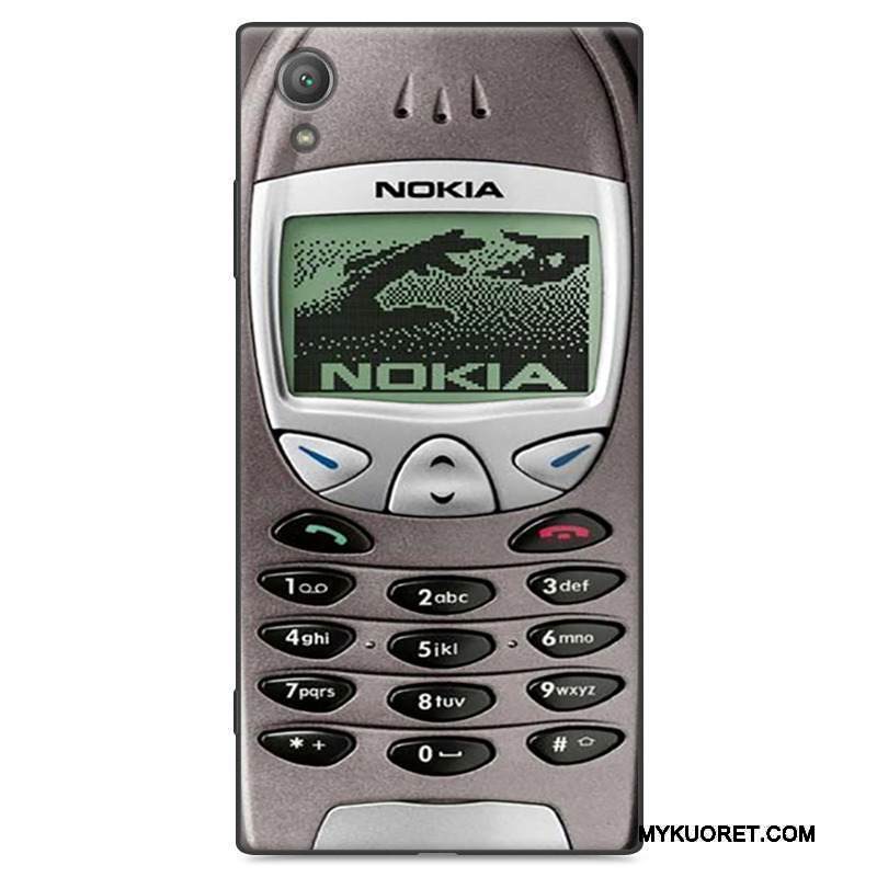 Kuori Sony Xperia Xa1 Plus Luova Musta Murtumaton, Kotelo Sony Xperia Xa1 Plus Laukut Valkoinen Puhelimen Kuoret