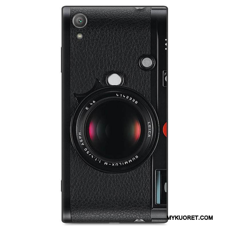 Kuori Sony Xperia Xa1 Plus Luova Musta Murtumaton, Kotelo Sony Xperia Xa1 Plus Laukut Valkoinen Puhelimen Kuoret