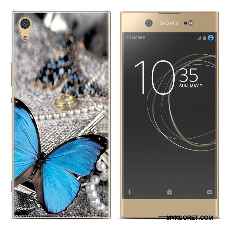 Kuori Sony Xperia Xa1 Plus Luova Puhelimen Kuoret Punainen, Kotelo Sony Xperia Xa1 Plus Pehmeä Neste