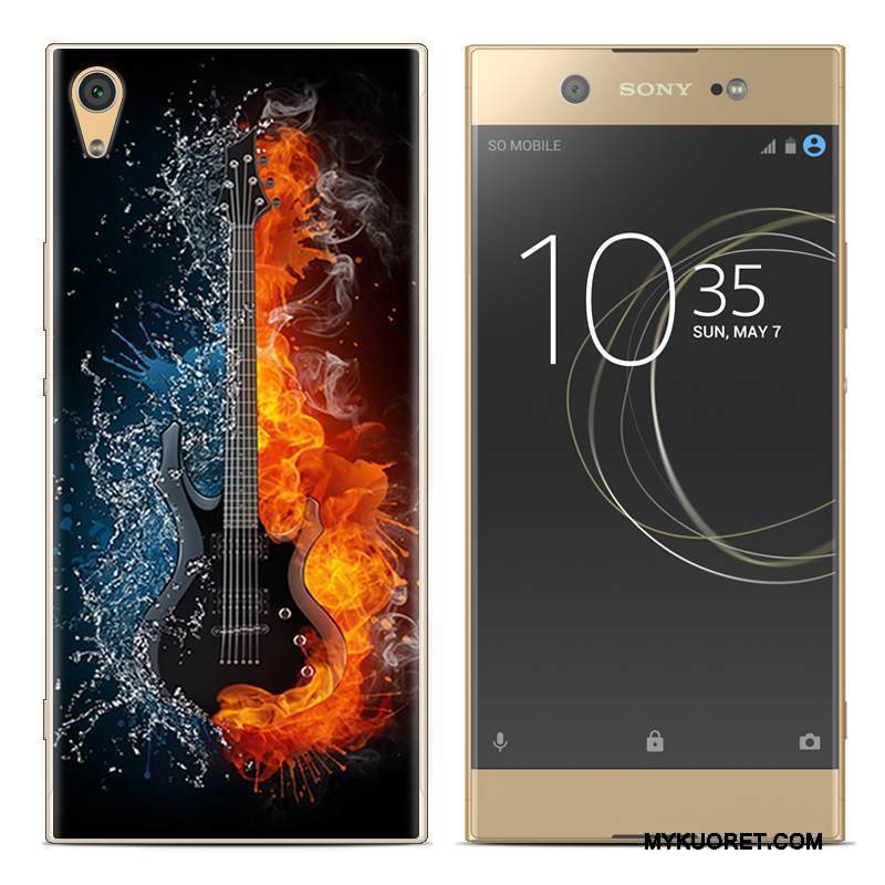Kuori Sony Xperia Xa1 Plus Luova Puhelimen Kuoret Punainen, Kotelo Sony Xperia Xa1 Plus Pehmeä Neste