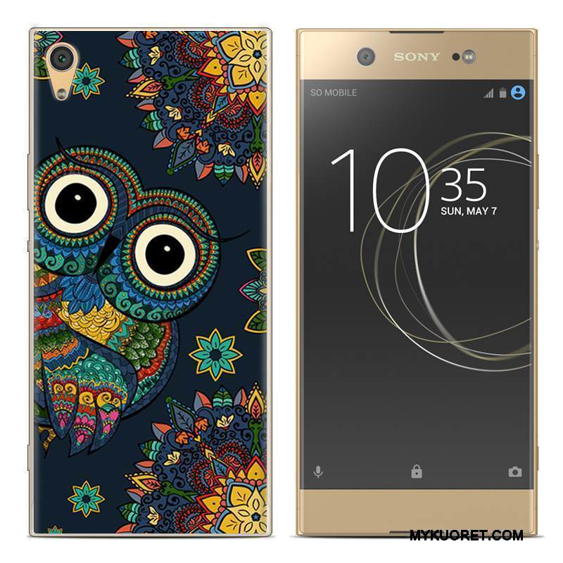 Kuori Sony Xperia Xa1 Plus Luova Puhelimen Kuoret Punainen, Kotelo Sony Xperia Xa1 Plus Pehmeä Neste