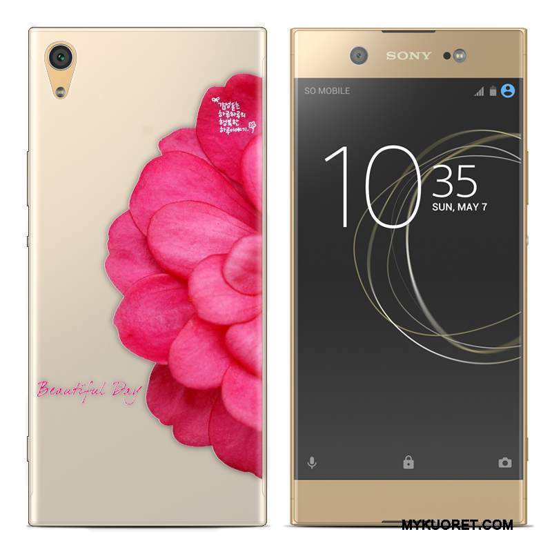 Kuori Sony Xperia Xa1 Plus Luova Puhelimen Kuoret Punainen, Kotelo Sony Xperia Xa1 Plus Pehmeä Neste