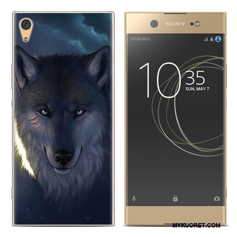 Kuori Sony Xperia Xa1 Plus Luova Puhelimen Kuoret Punainen, Kotelo Sony Xperia Xa1 Plus Pehmeä Neste