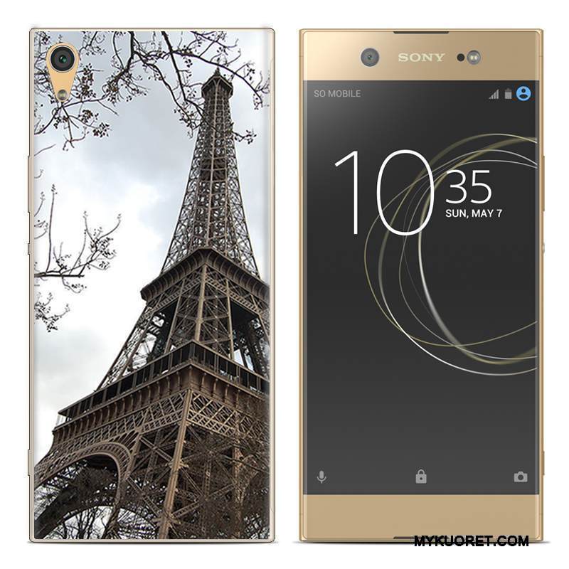 Kuori Sony Xperia Xa1 Plus Luova Puhelimen Kuoret Punainen, Kotelo Sony Xperia Xa1 Plus Pehmeä Neste