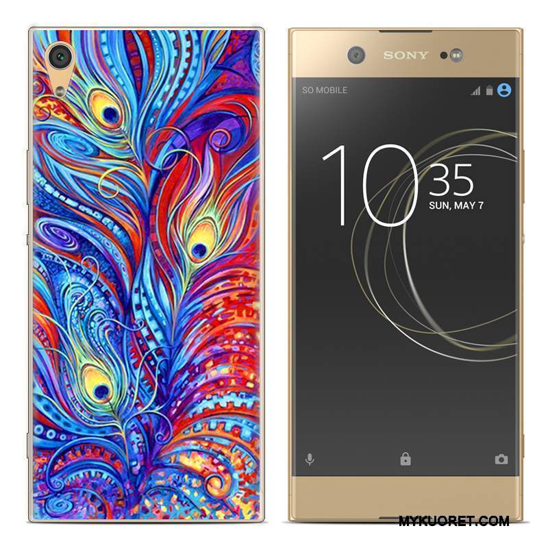 Kuori Sony Xperia Xa1 Plus Luova Puhelimen Kuoret Punainen, Kotelo Sony Xperia Xa1 Plus Pehmeä Neste