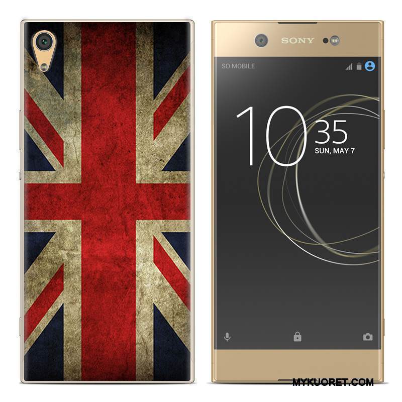 Kuori Sony Xperia Xa1 Plus Luova Puhelimen Kuoret Punainen, Kotelo Sony Xperia Xa1 Plus Pehmeä Neste