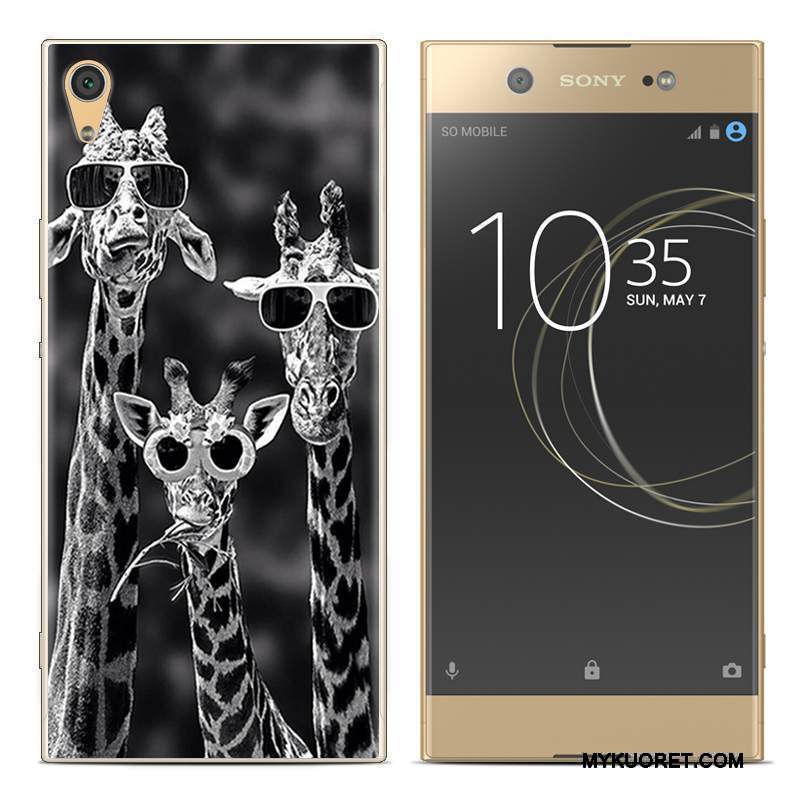 Kuori Sony Xperia Xa1 Plus Luova Puhelimen Kuoret Punainen, Kotelo Sony Xperia Xa1 Plus Pehmeä Neste