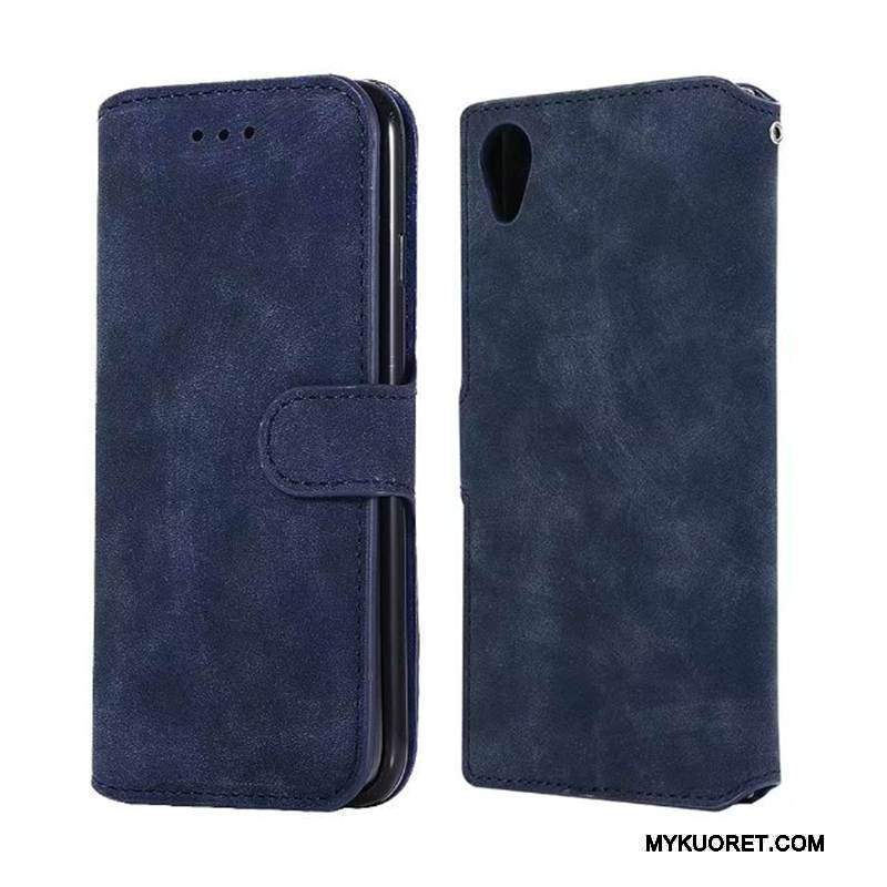 Kuori Sony Xperia Xa1 Plus Nahka Kortti Puhelimen Kuoret, Kotelo Sony Xperia Xa1 Plus Suojaus 说