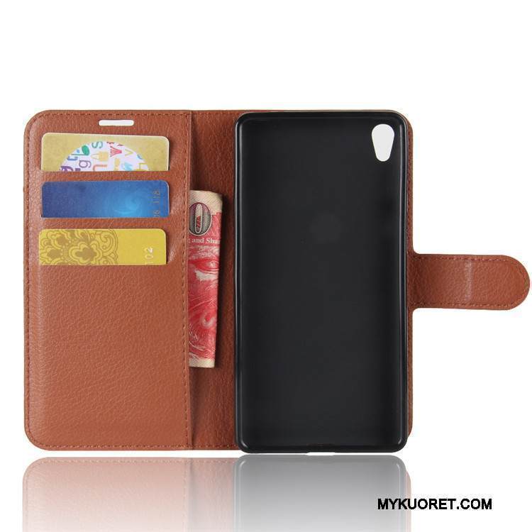 Kuori Sony Xperia Xa1 Plus Nahka Vihreä, Kotelo Sony Xperia Xa1 Plus Salkku