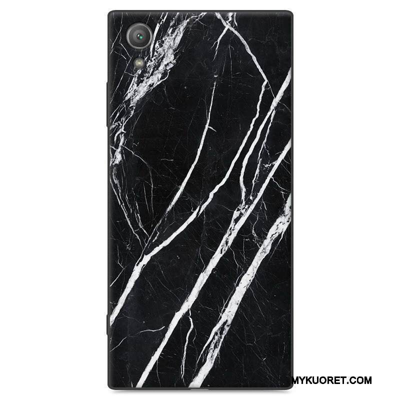 Kuori Sony Xperia Xa1 Plus Silikoni Harmaa Persoonallisuus, Kotelo Sony Xperia Xa1 Plus Suojaus Musta Puhelimen Kuoret