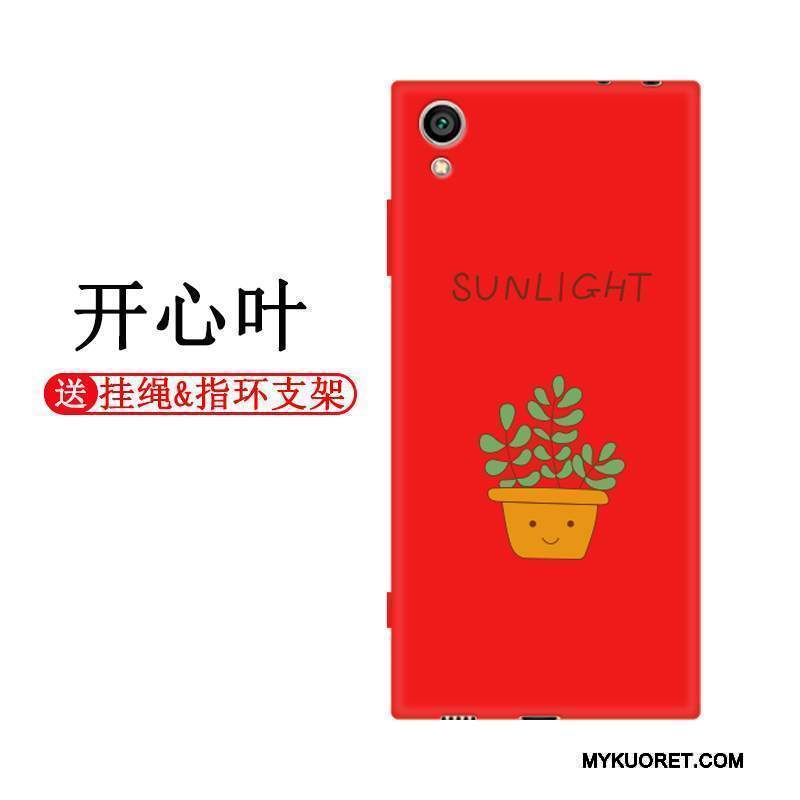 Kuori Sony Xperia Xa1 Plus Silikoni Punainen Musta, Kotelo Sony Xperia Xa1 Plus Laukut Puhelimen Kuoret Persoonallisuus