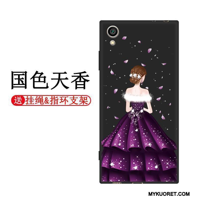 Kuori Sony Xperia Xa1 Plus Silikoni Punainen Musta, Kotelo Sony Xperia Xa1 Plus Laukut Puhelimen Kuoret Persoonallisuus