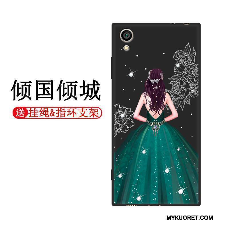 Kuori Sony Xperia Xa1 Plus Silikoni Punainen Musta, Kotelo Sony Xperia Xa1 Plus Laukut Puhelimen Kuoret Persoonallisuus