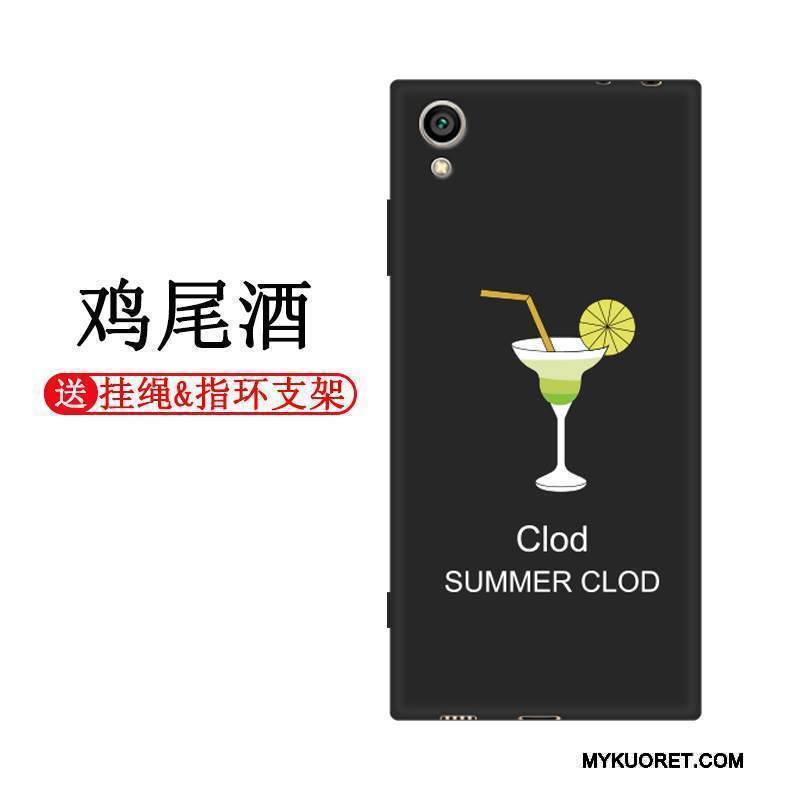 Kuori Sony Xperia Xa1 Plus Silikoni Punainen Musta, Kotelo Sony Xperia Xa1 Plus Laukut Puhelimen Kuoret Persoonallisuus