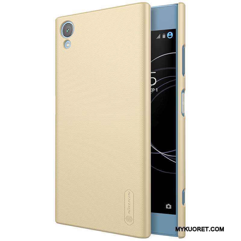 Kuori Sony Xperia Xa1 Plus Suojaus Kulta Puhelimen Kuoret, Kotelo Sony Xperia Xa1 Plus Murtumaton Pesty Suede
