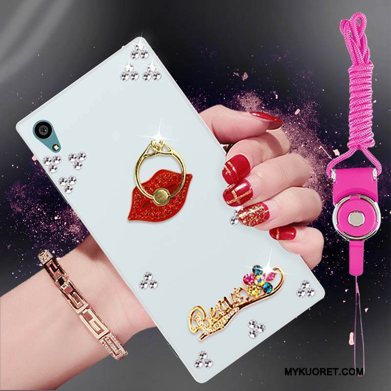 Kuori Sony Xperia Xa1 Plus Suojaus Puhelimen Kuoret Ripustettavat Koristeet, Kotelo Sony Xperia Xa1 Plus Pehmeä Neste Trendi Valkoinen