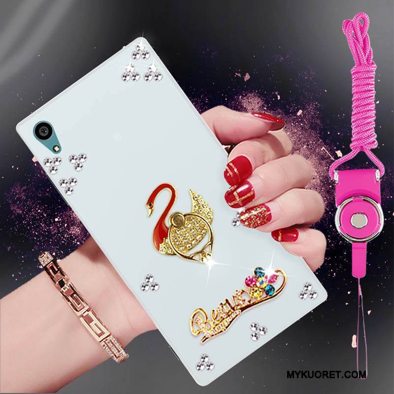 Kuori Sony Xperia Xa1 Plus Suojaus Puhelimen Kuoret Ripustettavat Koristeet, Kotelo Sony Xperia Xa1 Plus Pehmeä Neste Trendi Valkoinen