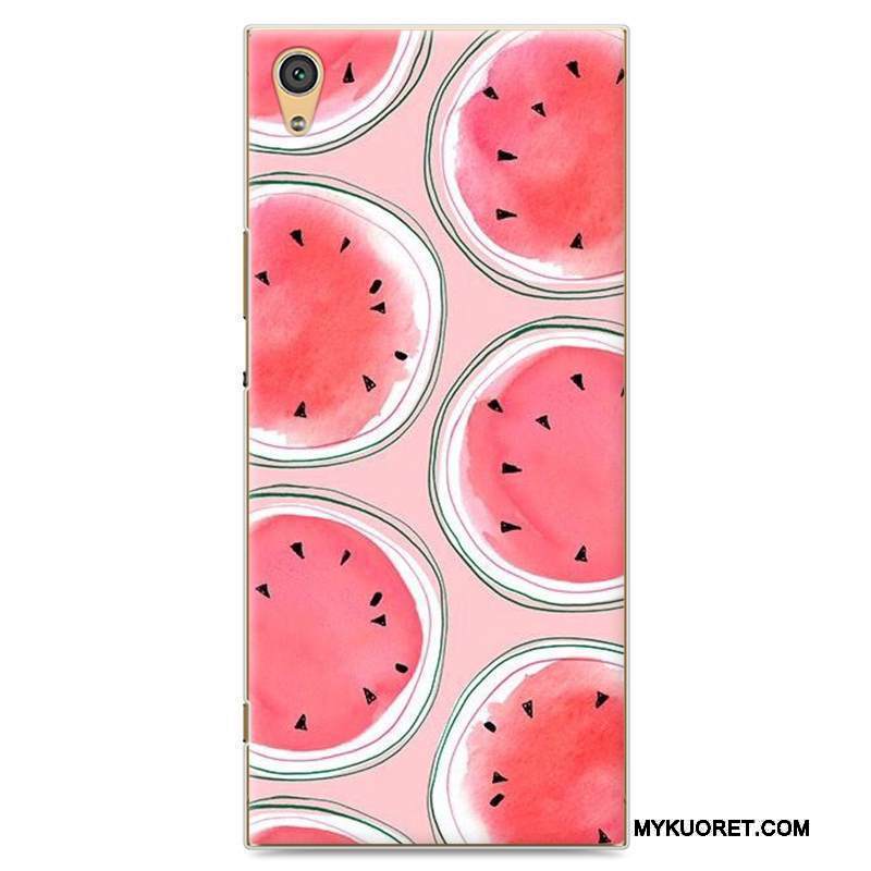 Kuori Sony Xperia Xa1 Sarjakuva Puhelimen Kuoret Taide, Kotelo Sony Xperia Xa1 Maalaus Trendi Punainen