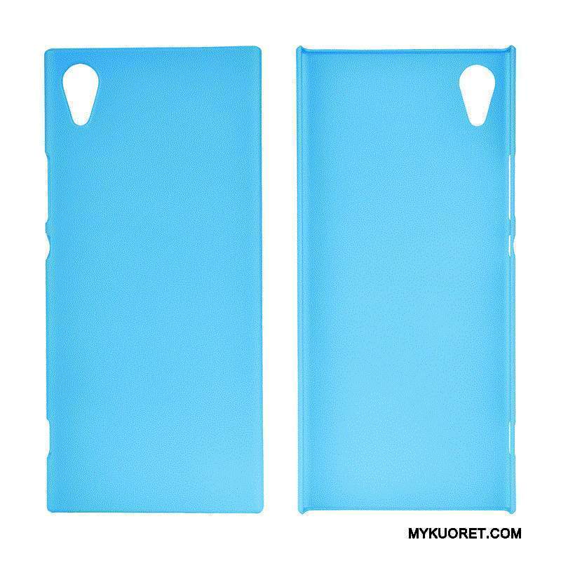 Kuori Sony Xperia Xa1 Suojaus Kova Pesty Suede, Kotelo Sony Xperia Xa1 Sininen Puhelimen Kuoret