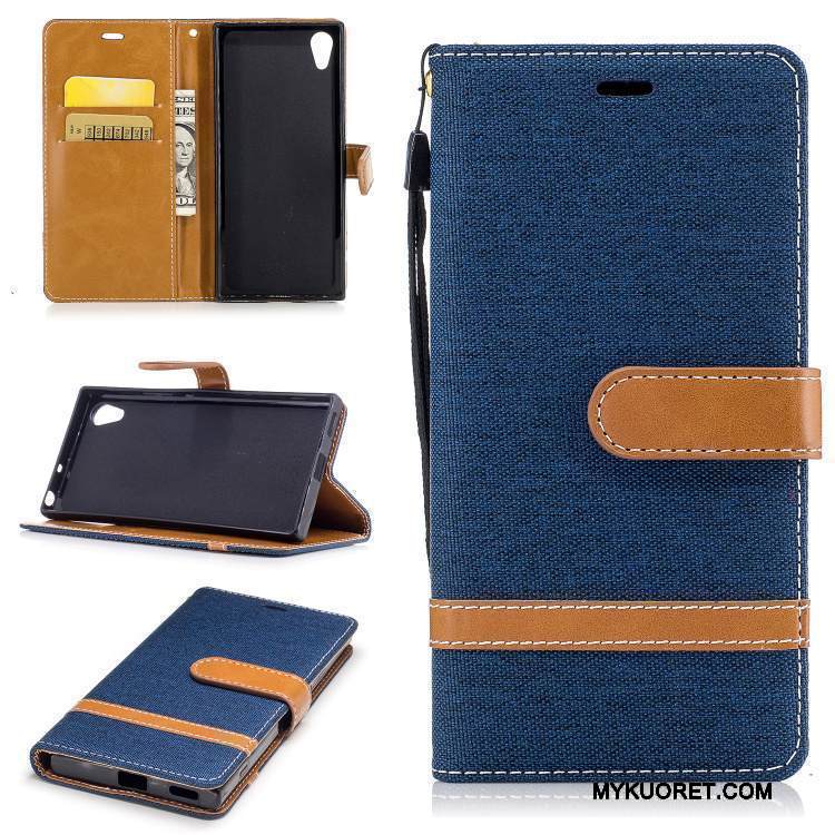 Kuori Sony Xperia Xa1 Tuki Puhelimen Kuoret Violetti, Kotelo Sony Xperia Xa1 Suojaus Kortti