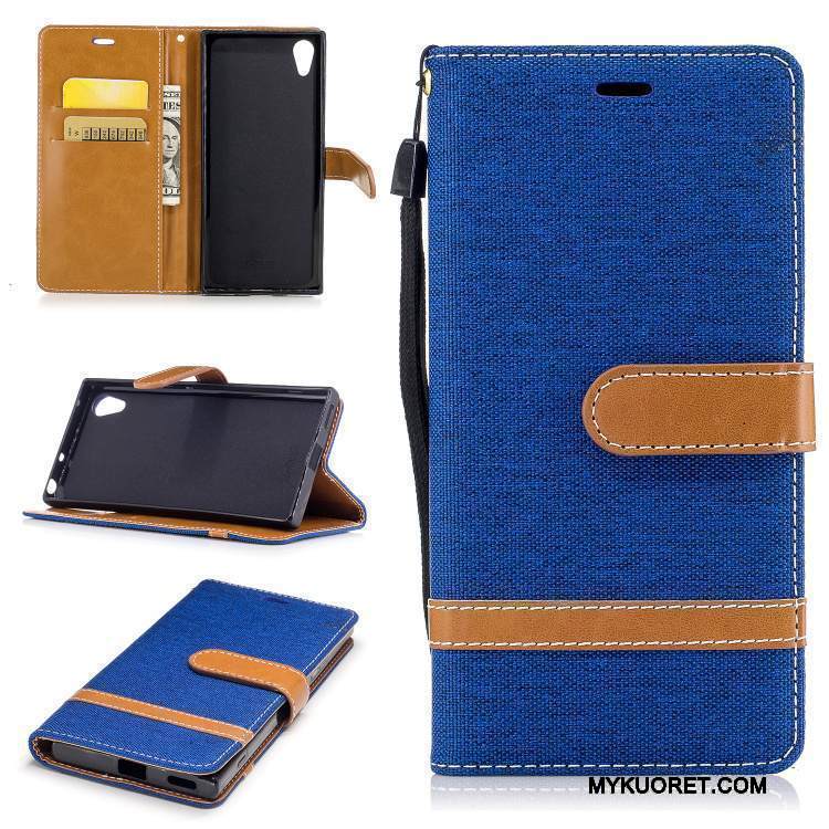 Kuori Sony Xperia Xa1 Tuki Puhelimen Kuoret Violetti, Kotelo Sony Xperia Xa1 Suojaus Kortti