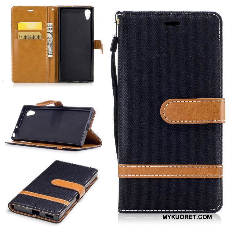 Kuori Sony Xperia Xa1 Tuki Puhelimen Kuoret Violetti, Kotelo Sony Xperia Xa1 Suojaus Kortti