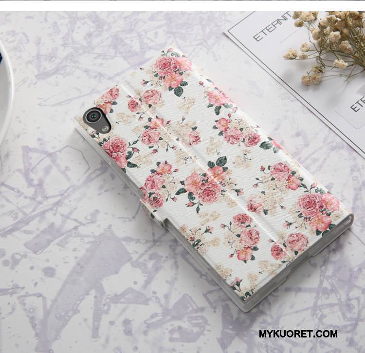 Kuori Sony Xperia Xa1 Ultra Laukut Puhelimen Kuoret Murtumaton, Kotelo Sony Xperia Xa1 Ultra Nahka Jauhe