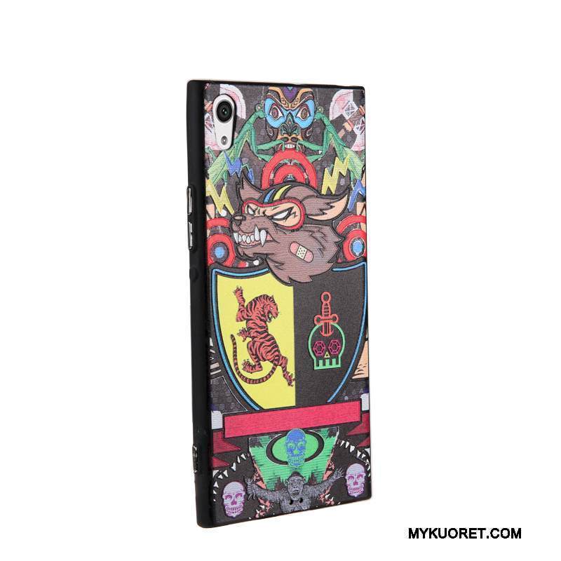 Kuori Sony Xperia Xa1 Ultra Monivärinen Murtumaton Puhelimen Kuoret, Kotelo Sony Xperia Xa1 Ultra Kohokuviointi