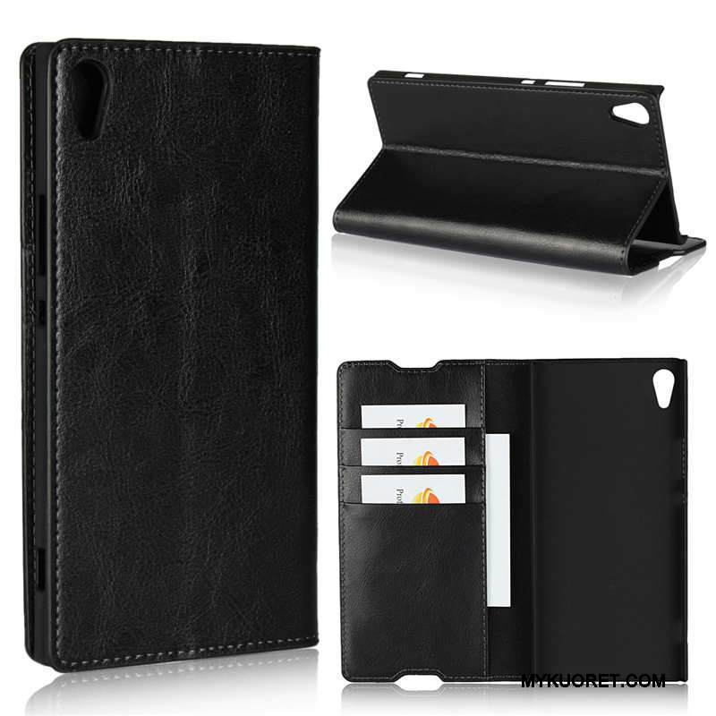 Kuori Sony Xperia Xa1 Ultra Monivärinen Puhelimen Kuoret Kortti, Kotelo Sony Xperia Xa1 Ultra Nahka