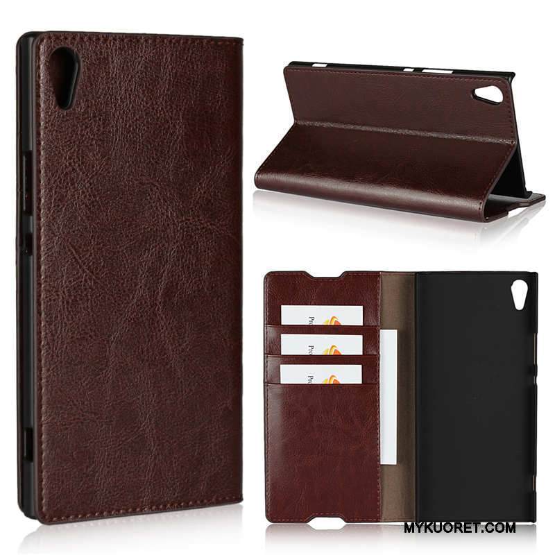 Kuori Sony Xperia Xa1 Ultra Monivärinen Puhelimen Kuoret Kortti, Kotelo Sony Xperia Xa1 Ultra Nahka