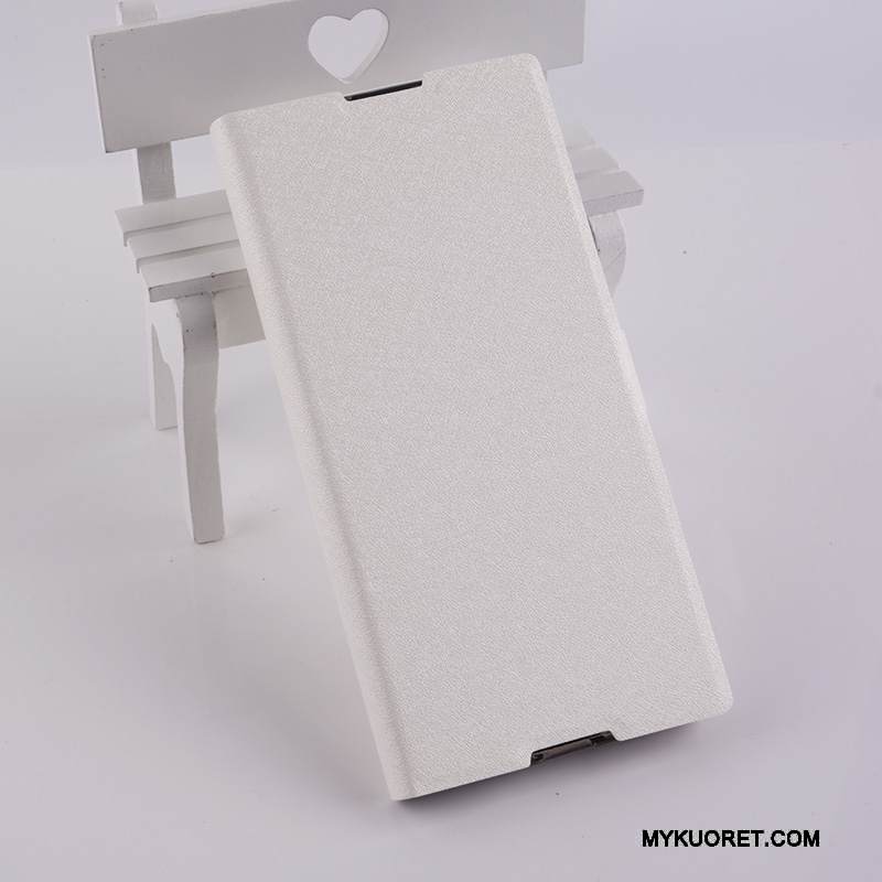 Kuori Sony Xperia Xa1 Ultra Nahka Musta Puhelimen Kuoret, Kotelo Sony Xperia Xa1 Ultra