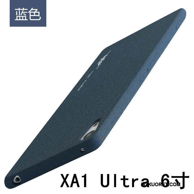 Kuori Sony Xperia Xa1 Ultra Pehmeä Neste Puhelimen Kuoret Murtumaton, Kotelo Sony Xperia Xa1 Ultra Laukut Pesty Suede Punainen