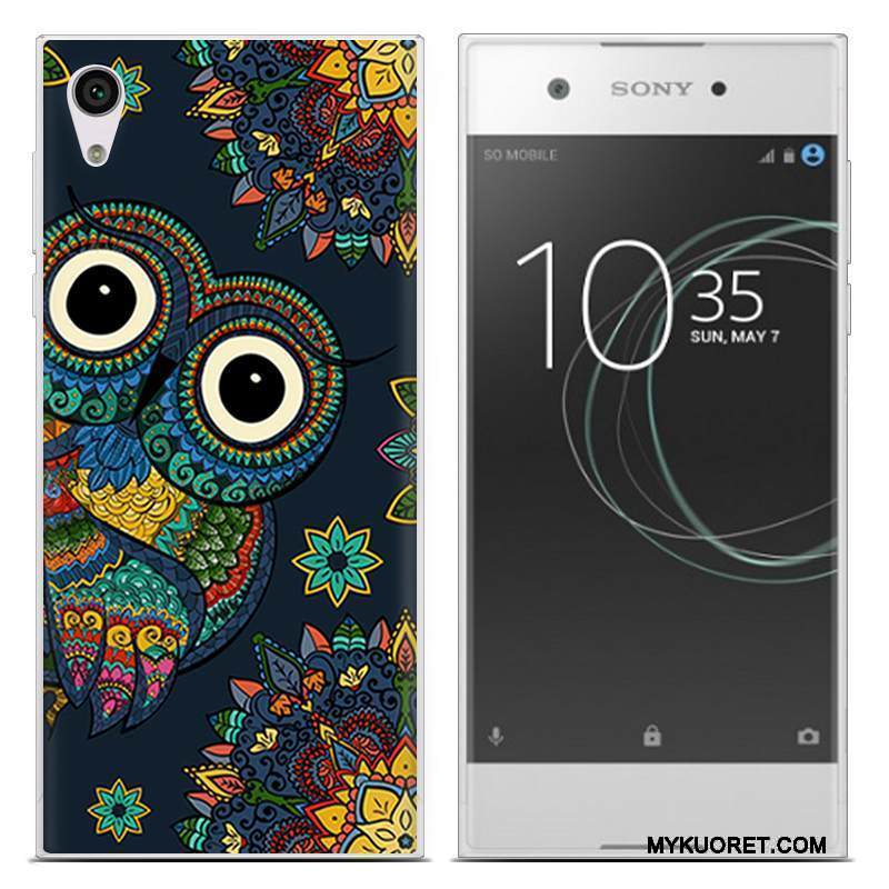 Kuori Sony Xperia Xa1 Ultra Pehmeä Neste Ultra Pu, Kotelo Sony Xperia Xa1 Ultra Kuukausi Sininen