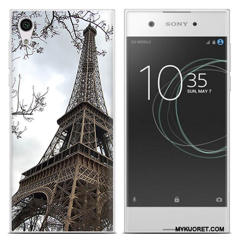 Kuori Sony Xperia Xa1 Ultra Pehmeä Neste Ultra Pu, Kotelo Sony Xperia Xa1 Ultra Kuukausi Sininen