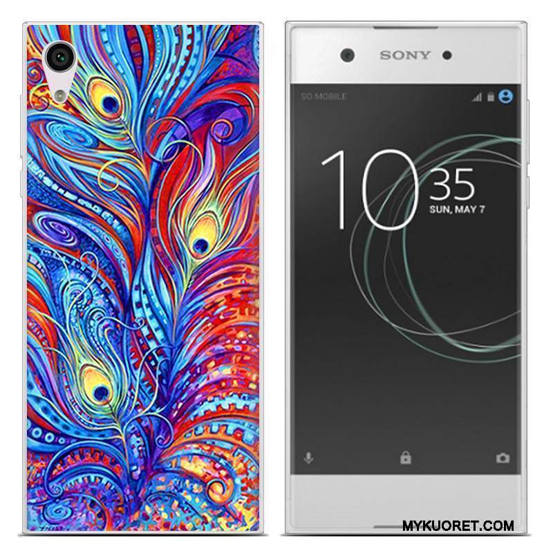 Kuori Sony Xperia Xa1 Ultra Pehmeä Neste Ultra Pu, Kotelo Sony Xperia Xa1 Ultra Kuukausi Sininen
