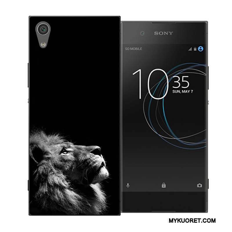 Kuori Sony Xperia Xa1 Ultra Sarjakuva Kova Puhelimen Kuoret, Kotelo Sony Xperia Xa1 Ultra Suojaus Persoonallisuus Tummansininen