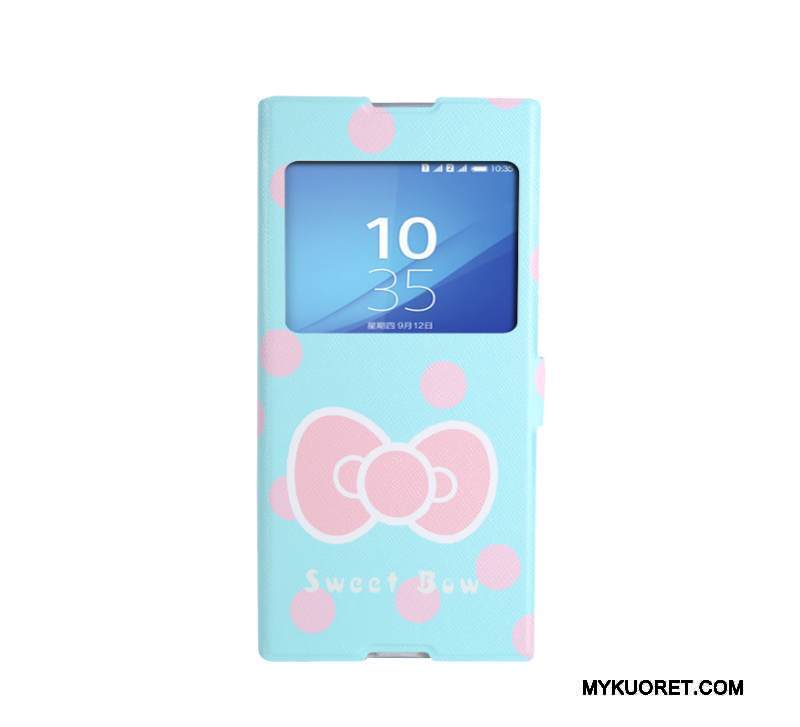 Kuori Sony Xperia Xa1 Ultra Sarjakuva Trendi Jalokivi, Kotelo Sony Xperia Xa1 Ultra Maalaus Puhelimen Kuoret Sininen